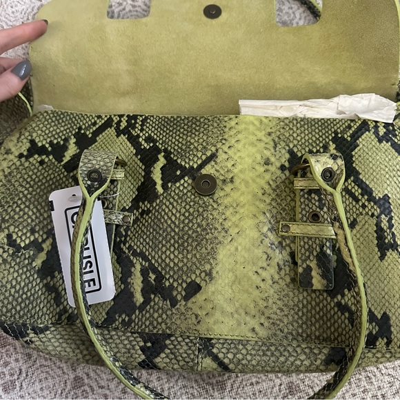 Carlisle Green Python Leather Bag - Picture 3 of 6